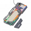Клавіатура HOCO DI98 Murphy 3-color wired keyboard(Ukrainian version) Star Gray (6942007674232)