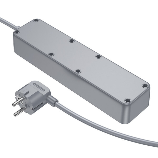 Мережевий подовжувач BOROFONE BAC8 Power 3-position socket(1C3A)(EU/GER)(L=3M) Чорний