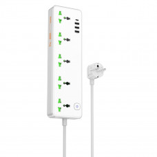 Мережевий подовжувач HOCO AC13A Talento 5-position socket(1C3A) White