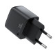 Мережевий зарядний пристрій ACEFAST A114 PD25W GaN charger (USB-A+USB-C) with digital display Black (6974316284437)