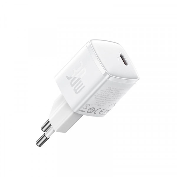 Мережевий зарядний пристрій Baseus Cube Pro Fast Charger 1C 30W EU White (CCXF000302)