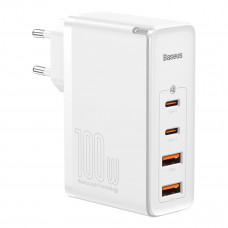 Мережевий зарядний пристрій Baseus GaN2 Pro Quick Charger 2C+2U 100W EU Білий