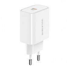 Мережевий зарядний пристрій BOROFONE BA57A Easy Speed single port PD20W charger Білий