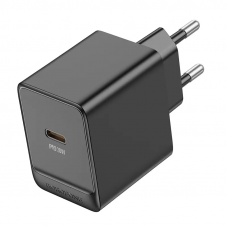 Мережевий зарядний пристрій BOROFONE BAS13A Erudite single port PD20W charger(EU) Чорний