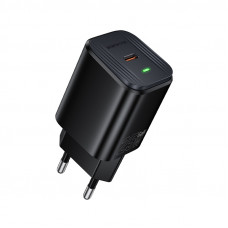 Мережевий зарядний пристрій BOROFONE BAS84A Star single port PD25W charger (EU) Black (6941991126826)