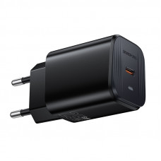 Мережевий зарядний пристрій BOROFONE BAS84A Star single port PD25W charger (EU) Black (6941991126826)