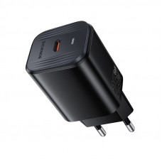 Мережевий зарядний пристрій BOROFONE BAS84A Star single port PD25W charger (EU) Black (6941991126826)