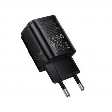 Мережевий зарядний пристрій BOROFONE BAS84A Star single port PD25W charger (EU) Black (6941991126826)