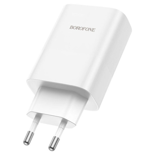 Мережевий зарядний пристрій BOROFONE BN10 Sunlight PD65W dual port(1A1C) charger Білий