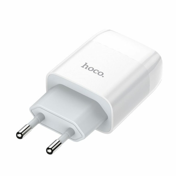 Мережевий зарядний пристрій HOCO C73A Glorious dual port charger 12W Білий