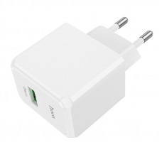 Мережевий зарядний пристрій HOCO CS12A Ocean single port QC3.0 charger White (6942007603690)