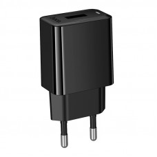 Мережевий зарядний пристрій HOCO CS91A Leader single-port charger(EU) Black (6942007670975)