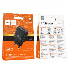 Мережевий зарядний пристрій HOCO CS91A Leader single-port charger(EU) Black (6942007670975)