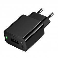 Мережевий зарядний пристрій HOCO CS91A Leader single-port charger(EU) Black (6942007670975)