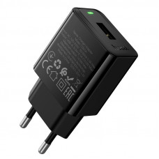 Мережевий зарядний пристрій HOCO CS91A Leader single-port charger(EU) Black (6942007670975)