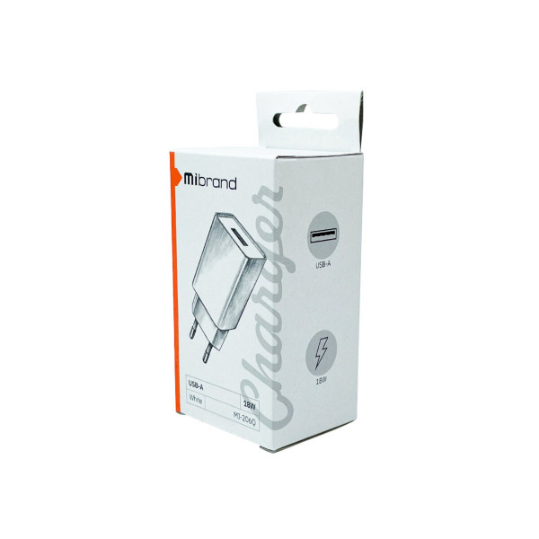 Мережевий зарядний пристрій Mibrand MI-206Q 18W Travel Charger USB-A White