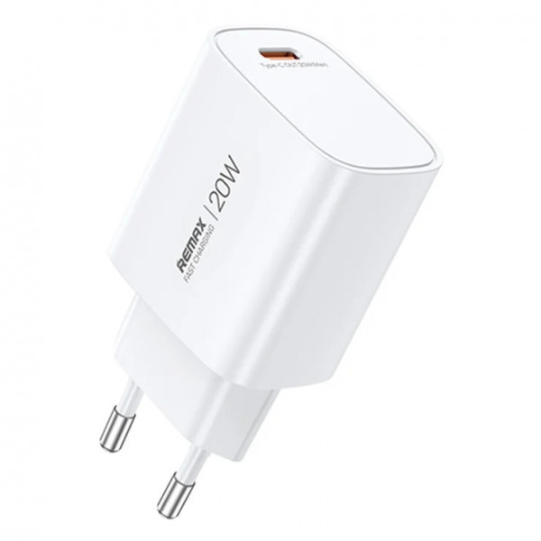 Мережевий зарядний пристрій REMAX GaN Fast charging 1C Charger U187-C20W EU (6954851247166)