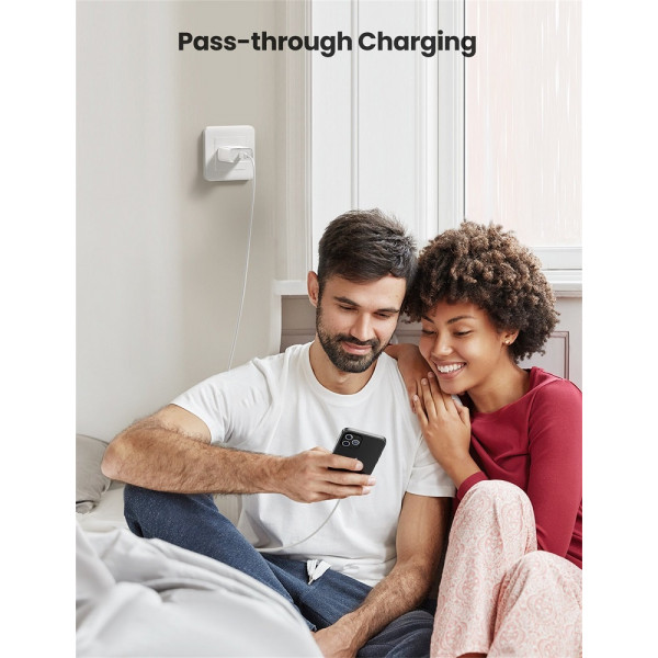 Мережевий зарядний пристрій UGREEN CD137 Fast Charging Power Adapter with PD 20W EU (White) (UGR-60450) (UGR-60450)