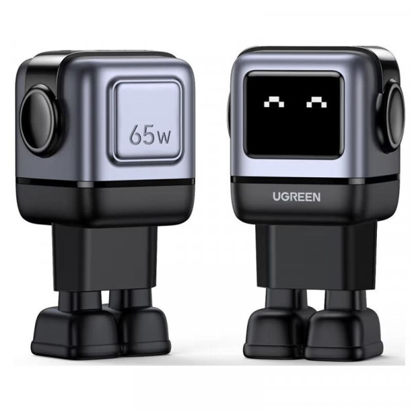 Мережевий зарядний пристрій UGREEN Uno RG 65W 3-Port GaN Fast Charger EU (UGR-25685B)