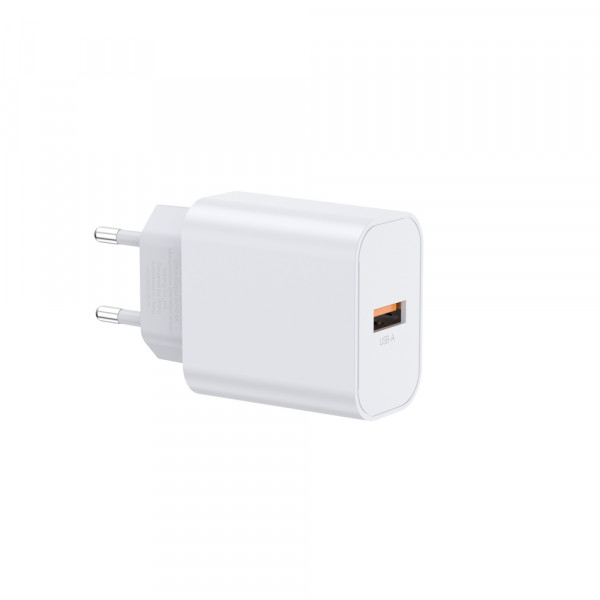 Мережевий зарядний пристрій WIWU 2.4A Essen GaN Fast Charger Combo with A-M cable Wi-G023 A-M EU White (6977703655964)