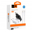 Мережевий зарядний пристрій WUW-T81L PD 20W USB C fast charger +USB C to Lightning cable kit (6972573335503)