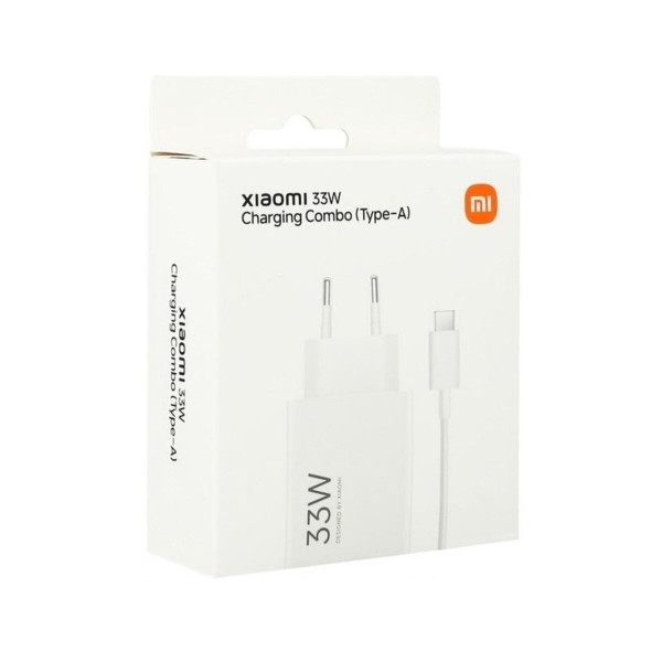 Мережевий зарядний пристрій Xiaomi Wall Charger 33W White Type-C Cable