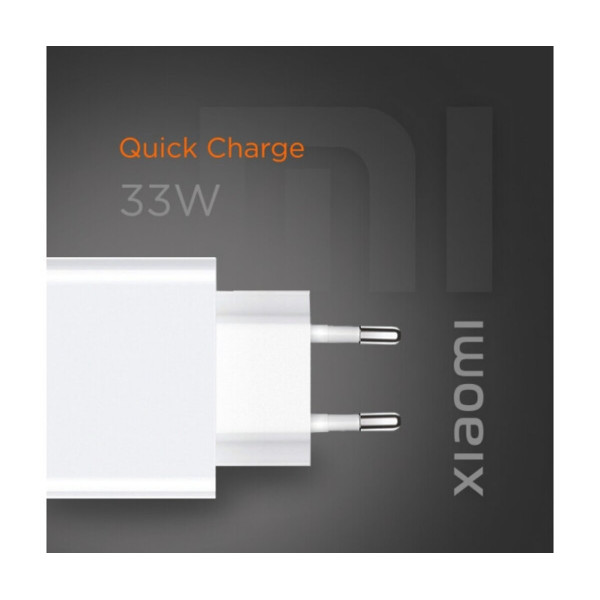 Мережевий зарядний пристрій Xiaomi Wall Charger 33W White Type-C Cable