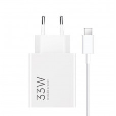 Мережевий зарядний пристрій Xiaomi Wall Charger 33W White Type-C Cable