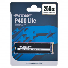 Накопичувач SSD M.2 Patriot P400 Lite 250GB NVMe 1.4 2280 Gen 4x4, 2700/3500 3D TLC (P400LP250GM28H)