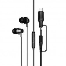 Навушники дротові HOCO M119A Mia (Type-C/3.5mm) Black (6942007680516)