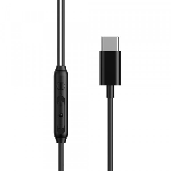 Навушники WIWU Type C Wired Earphone EB314 Black (6976195093773)
