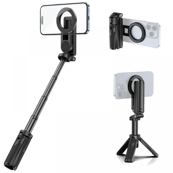 Селфі-монопод Ulanzi JJ03 3-in-1 Magnetic Phone Tripod with Remote Control Black (T090)
