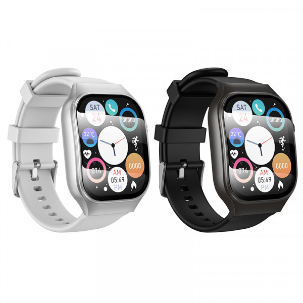 Смарт-годинник HOCO Y33 51mm. 200 mAh. Smart sports watch (call version) Silver (6942007660822)