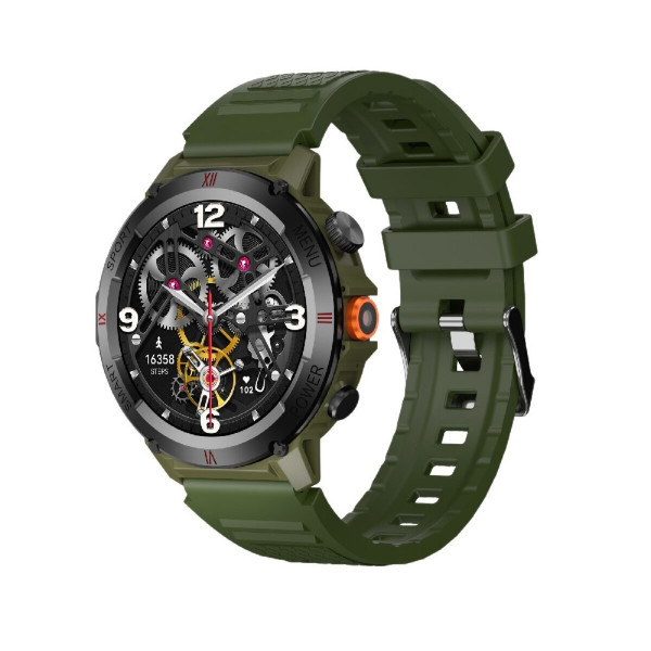 Смарт-годинник W&O IWO X22 IP68 Army Green