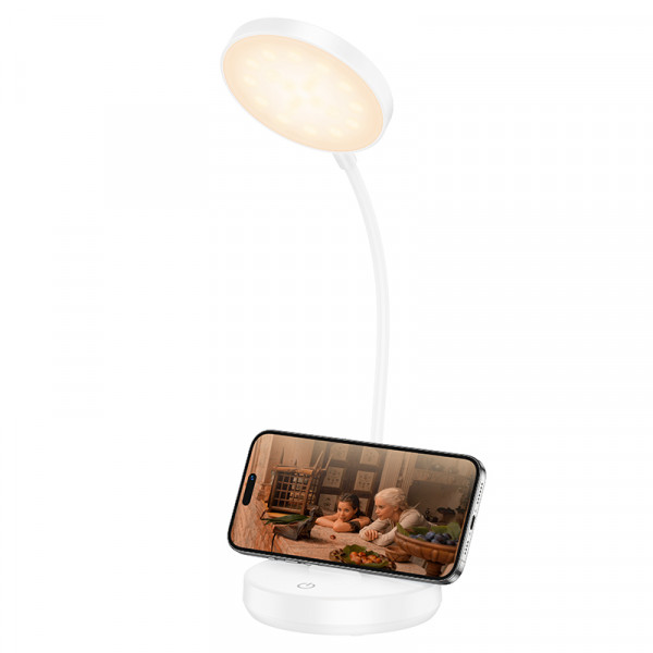 Світильник HOCO HX14 5W. 800 mAh Dazzling desktop lamp White (6942007671835)