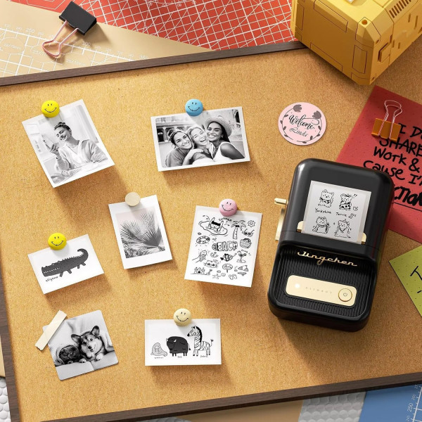 Термопринтер для друку наклейок NIIMBOT B21S Black