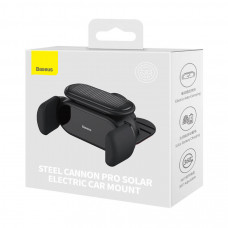 Тримач для мобiльного Baseus Steel Cannon pro Solar Electric Car Mount Чорний