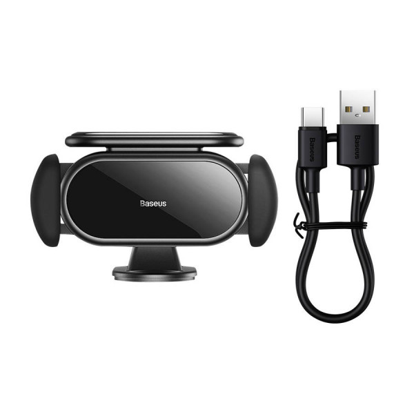 Тримач для мобiльного Baseus Steel Cannon pro Solar Electric Car Mount Чорний