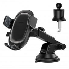 Тримач для мобiльного Baseus UltraControl Pro Series Clamp-Type Car Holder Set Cluster Чорний
