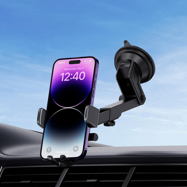 Тримач для мобiльного Baseus UltraControl Pro Series Clamp-Type Car Holder Set Cluster Black