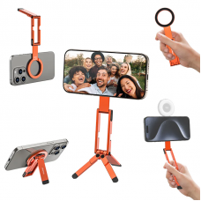 Тримач телефона Ulanzi MA60 Foldable Magnetic Phone Tripod (Orange) (S040)