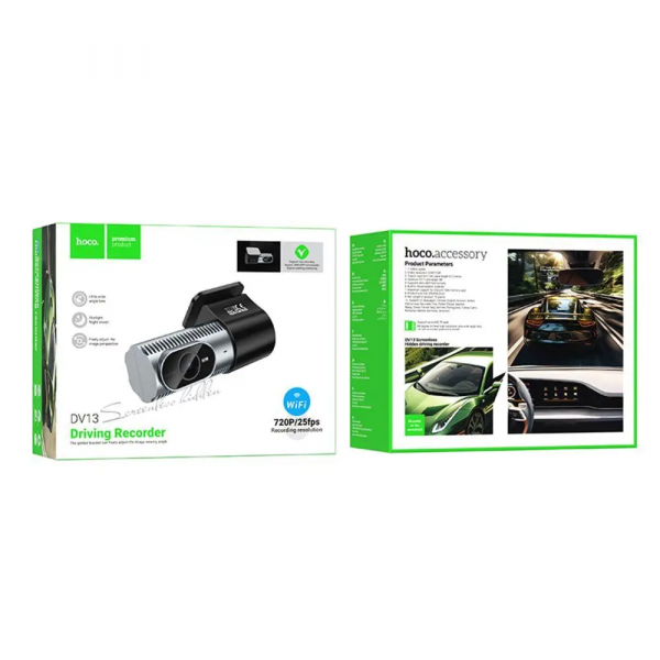 Відеореєстратор HOCO DV13 Screenless hidden driving recorder Iron Gray (6942007644167)