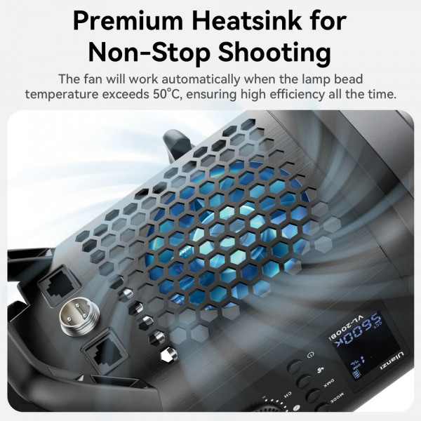 Відеосвітло Ulanzi Vijim 200W Bi-color Video Light (L079CNA1 VL-200Bi) (без блока живлення) (L079CNA1)