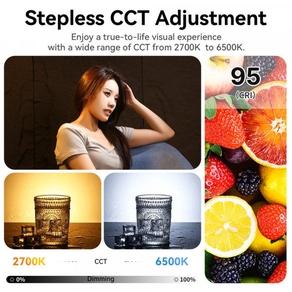 Відеосвітло Ulanzi Vijim 200W Bi-color Video Light (L079CNA1 VL-200Bi) (без блока живлення) (L079CNA1)