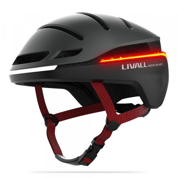Захисний шолом Livall EVO21 (L) Dark Night (58-62см), передній та задній ліхтар поворотів та стопів, додаток, Bluetooth, пульт BR80 (LIV-LEVO21-5342)