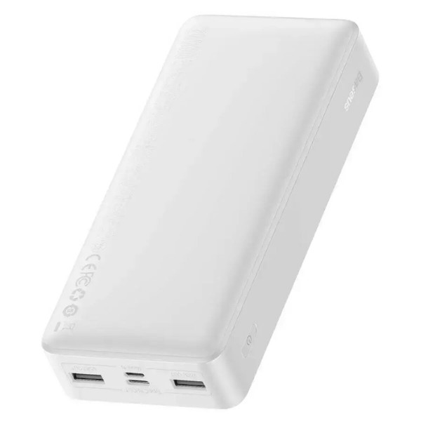 Зовнішній акумулятор Baseus Bipow Digital Display Power bank 20000mAh 15W White