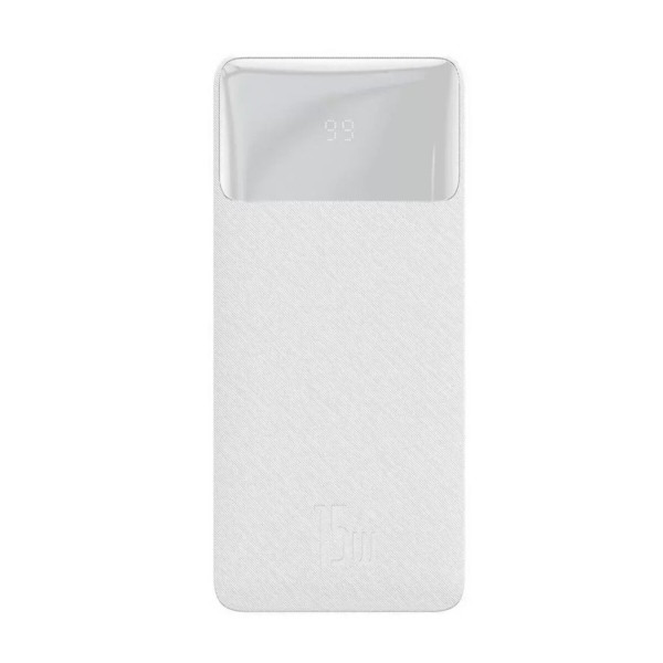 Зовнішній акумулятор Baseus Bipow Digital Display Power bank 20000mAh 15W White