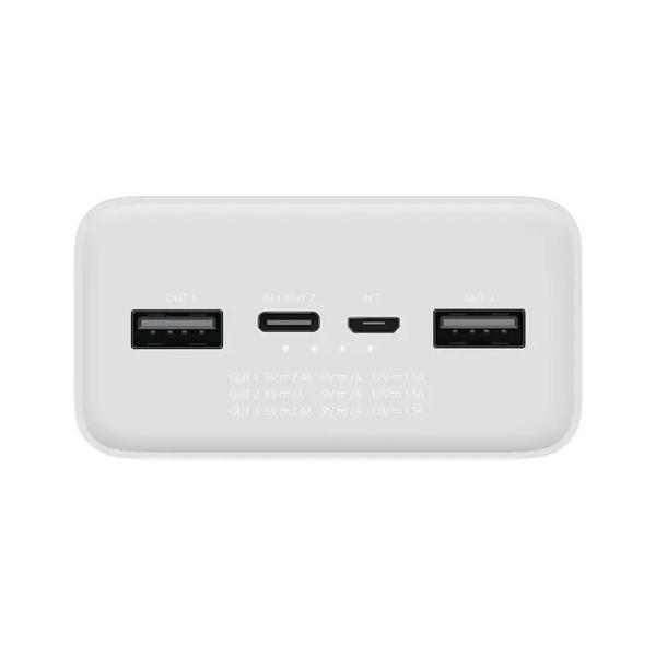 Зовнішній акумулятор Xiaomi Mi Power Bank 3 30000mAh 24W Fast Charge PB3018ZM White