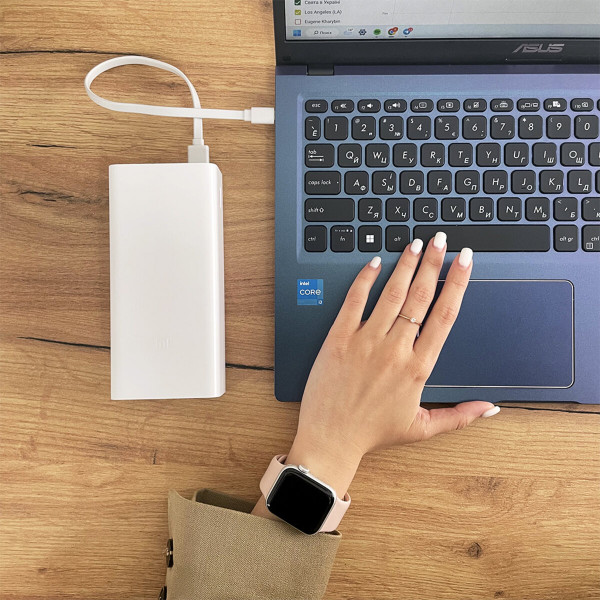 Зовнішній акумулятор Xiaomi Mi Power Bank 3 30000mAh 24W Fast Charge PB3018ZM White