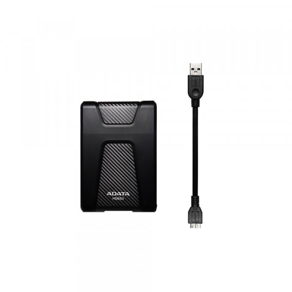 Зовнішній жорсткий диск PHD External 2.5'' ADATA USB 3.1 DashDrive Durable HD650 1TB Black (AHD650-1TU31-CBK)